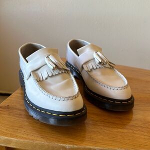 Doc Martins Tassel WHITE Loafers